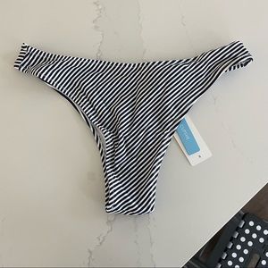 Cupshe Striped Bikini Bottom Bathing Suit - Cheeky NWT Size Small